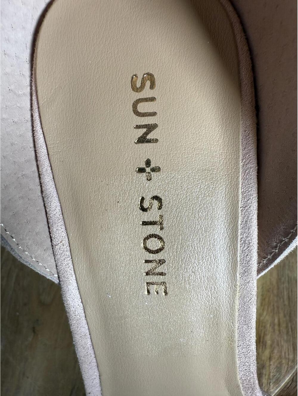 NWB Sun Stone Estrella Blush Faux Suede Platform Pumps Women's Size 10 - Picture 7 of 9
